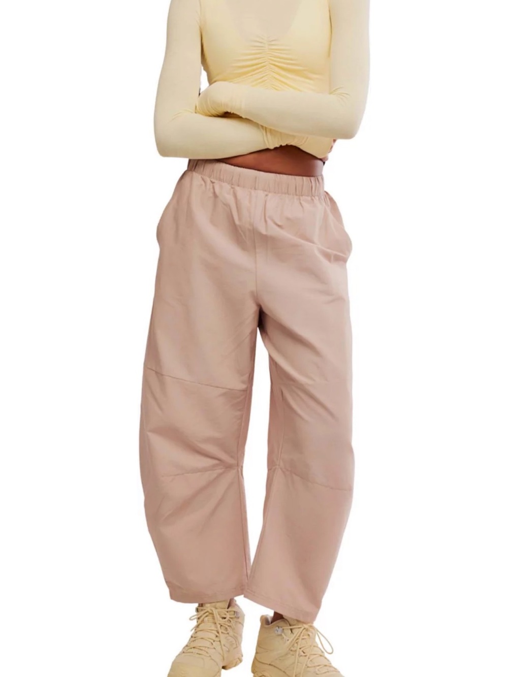 Free People Game Day Pants - Sandy Size M Gorpcore Hiking Pants FP Movement NWT